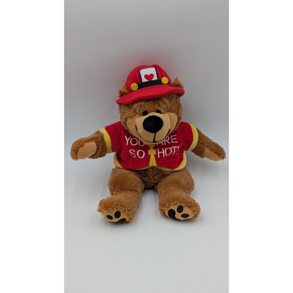 Burton + Burton Teddy Bear Fireman Outfit 16" You Are So Hot! Plush